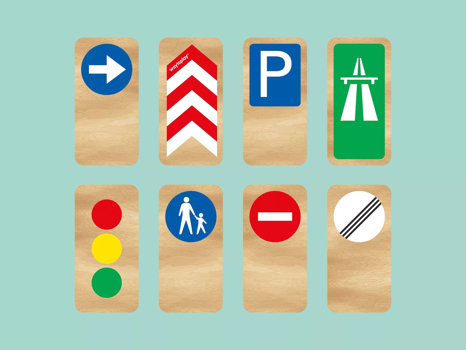 Route Prioritaire' jouet panneau de signalisation bois