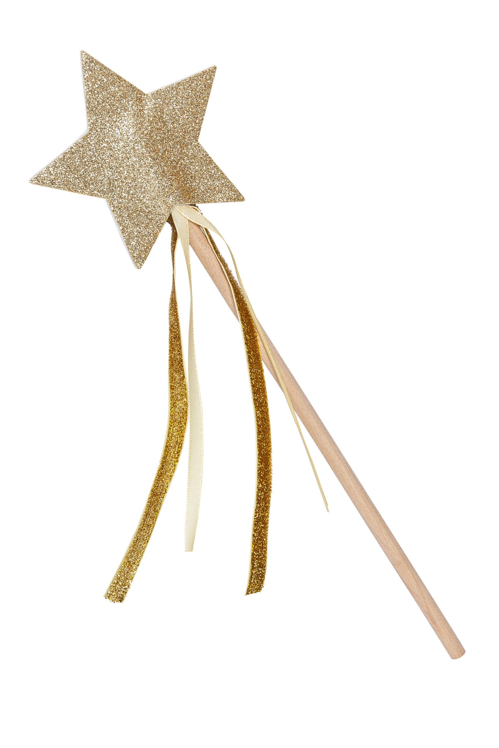 décoration baguette fée accessoire fille étoile glitter doré
