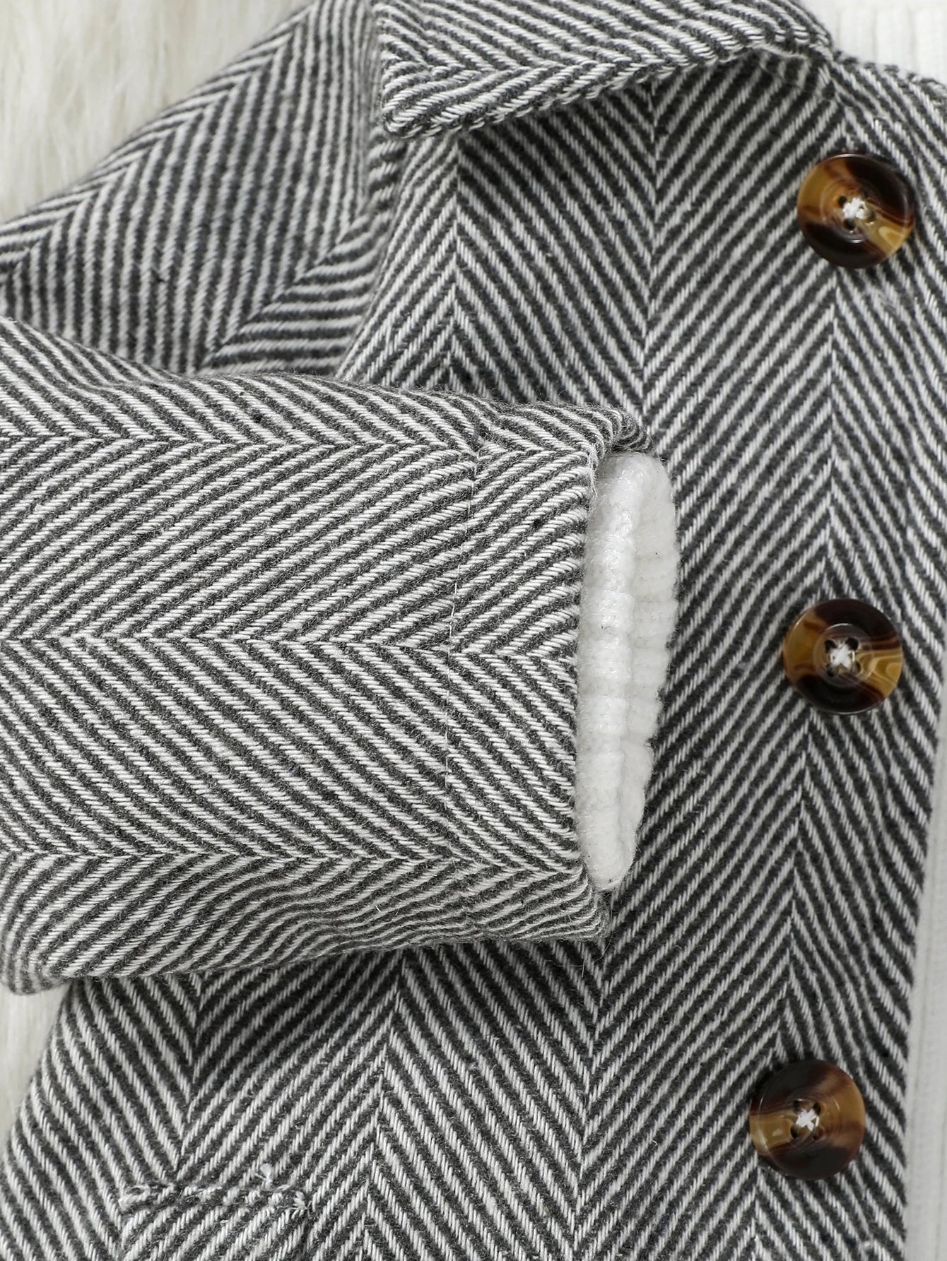 Baby & Toddler Chevron Coat with Collar