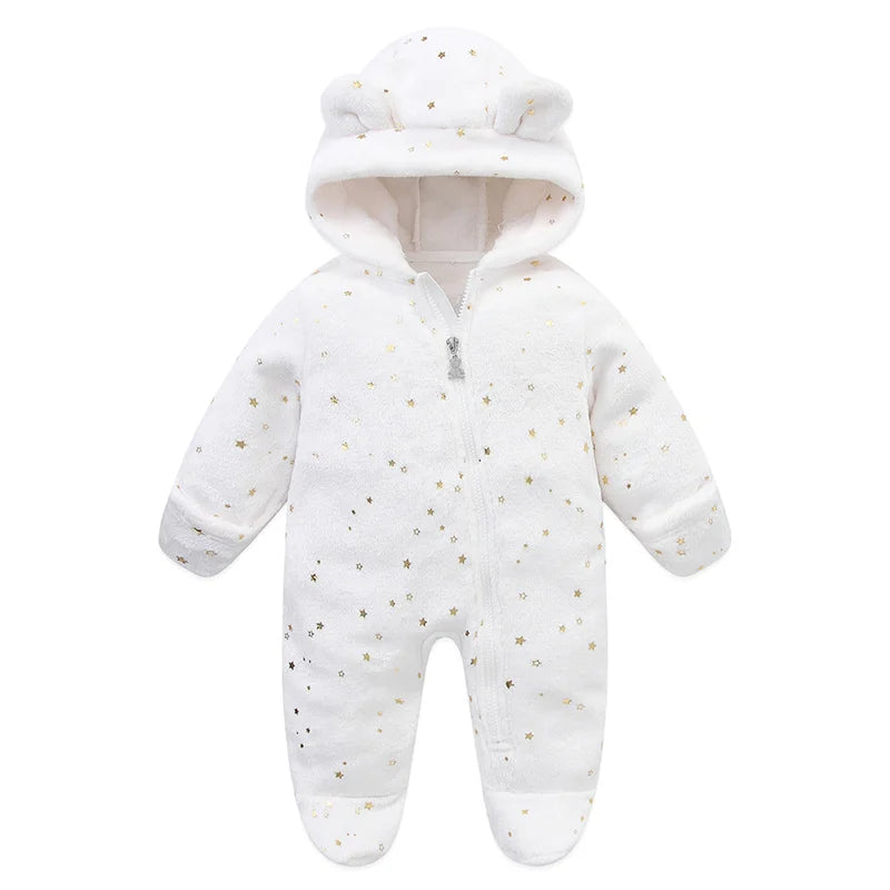 Baby Cartoon Flannel Romper