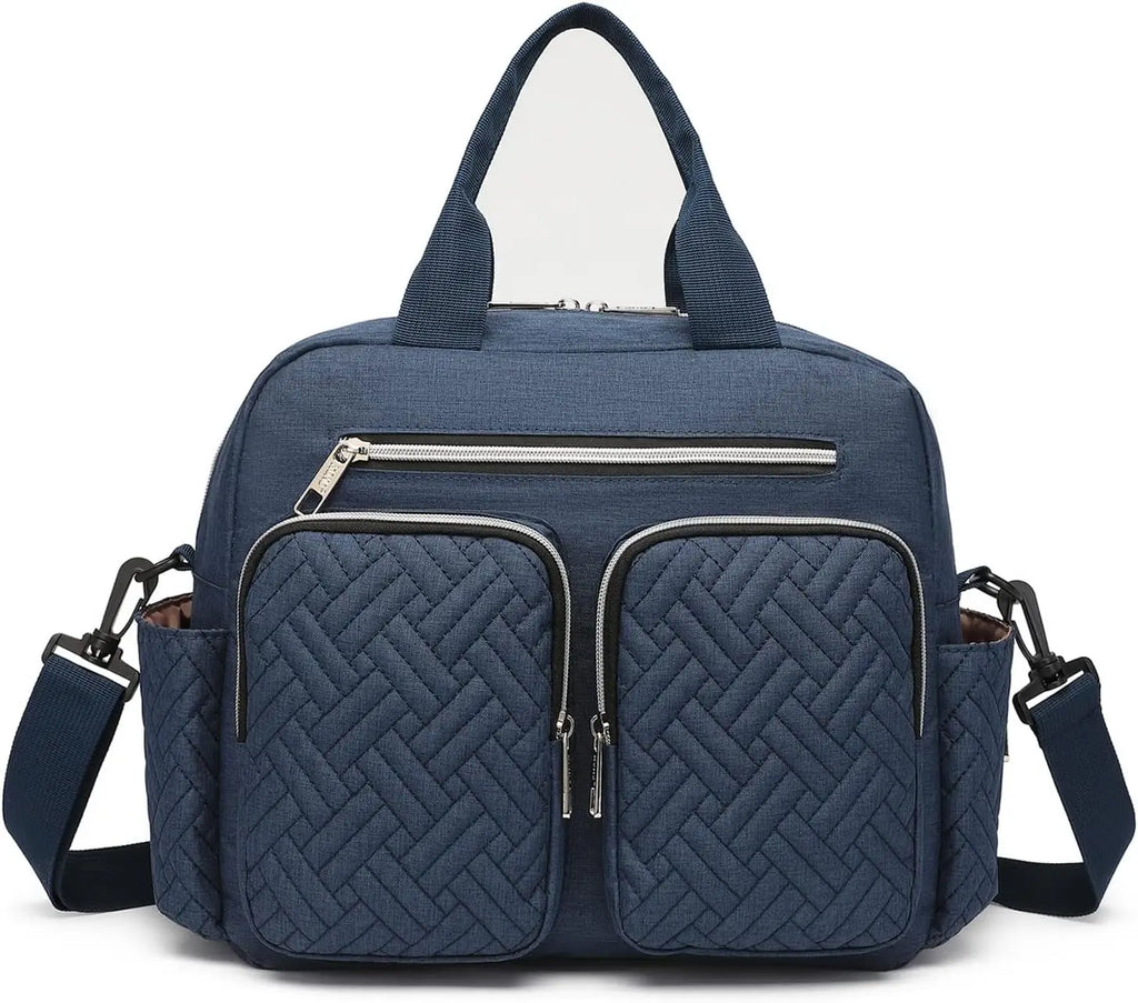Kono Multifunction Baby Changing Bag, Nappy Diaper Bag with Stroller Straps, Maternity Tote for Hospital & Travel