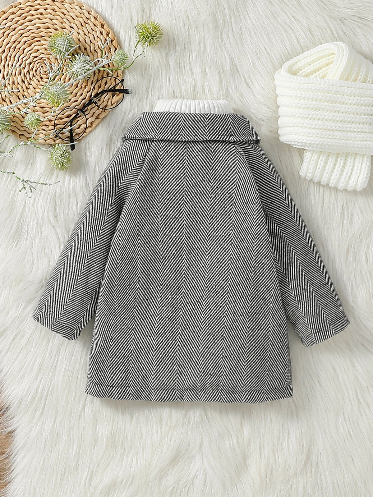 Baby & Toddler Chevron Coat with Collar