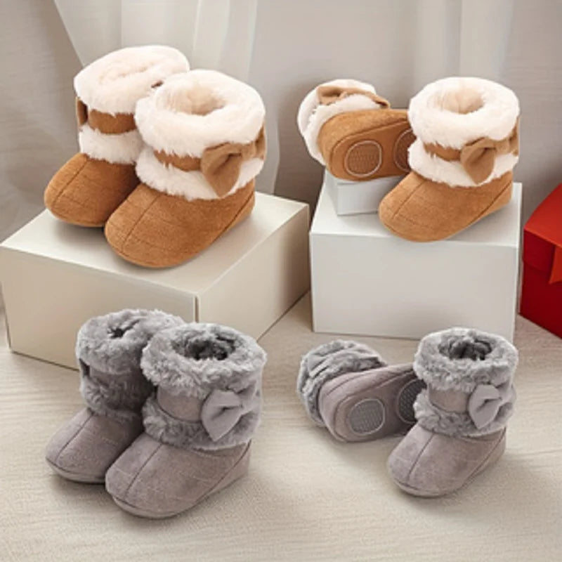 Baby Ankle Boots with Bow Detail