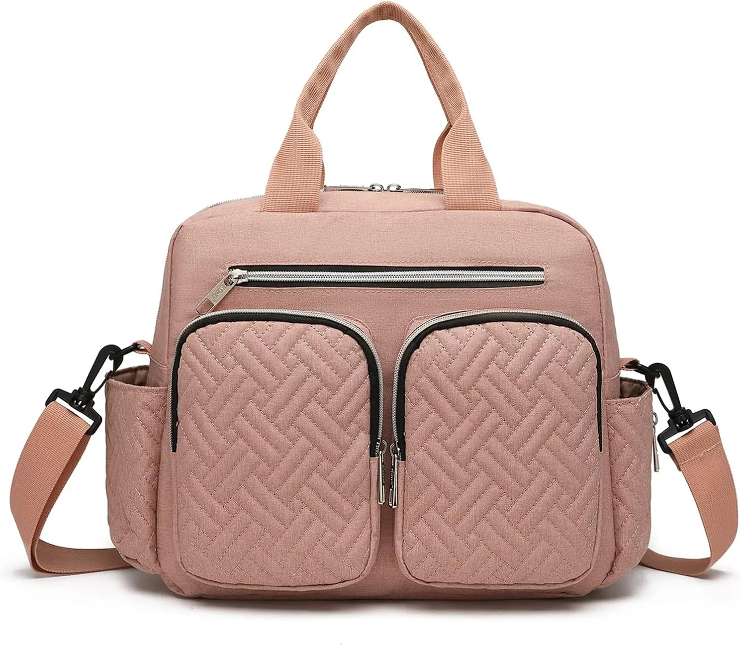 Kono Multifunction Baby Changing Bag, Nappy Diaper Bag with Stroller Straps, Maternity Tote for Hospital & Travel