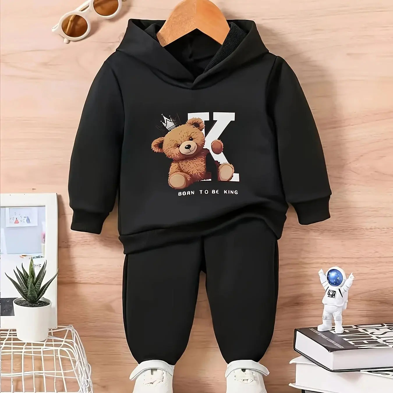Baby Cartoon Hoodie & Trousers Set