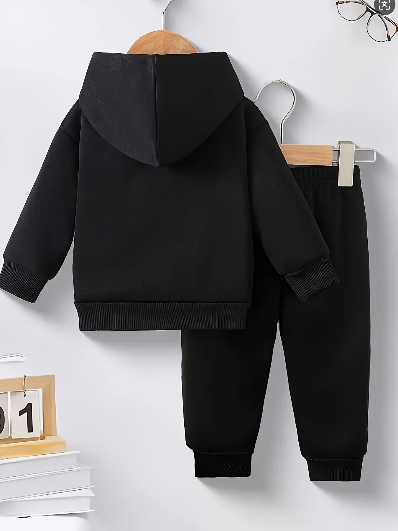 Baby “Dad Little Baby” Sweatshirt & Trousers Set