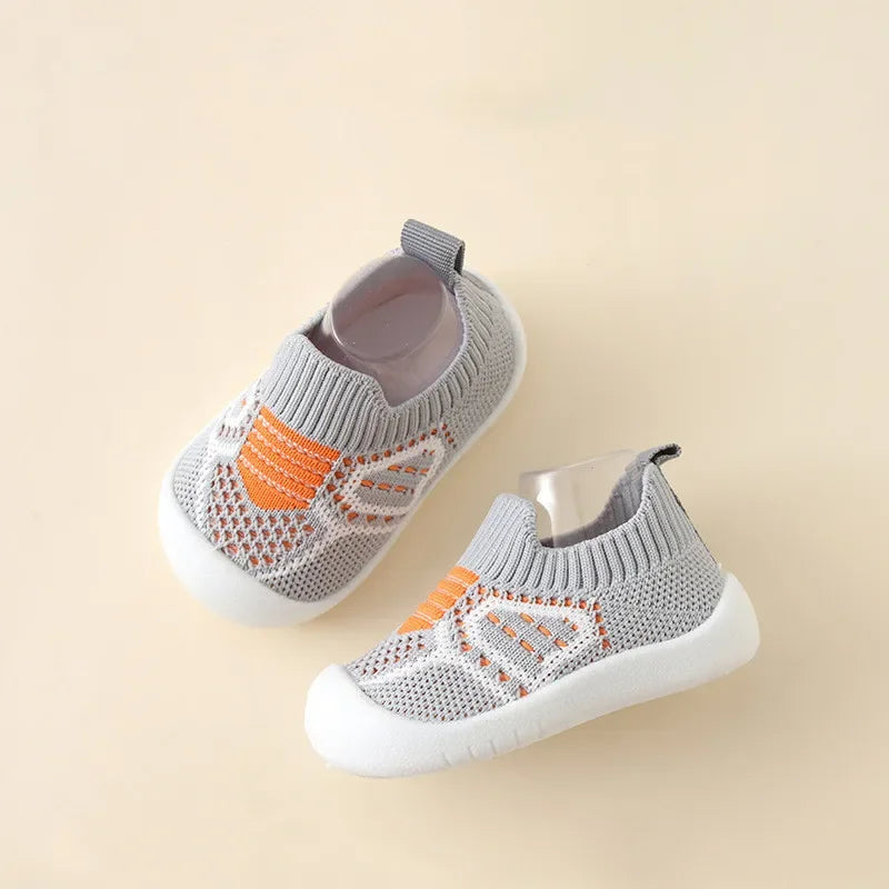 Baby Mesh Sock Shoes with Rubber Soles