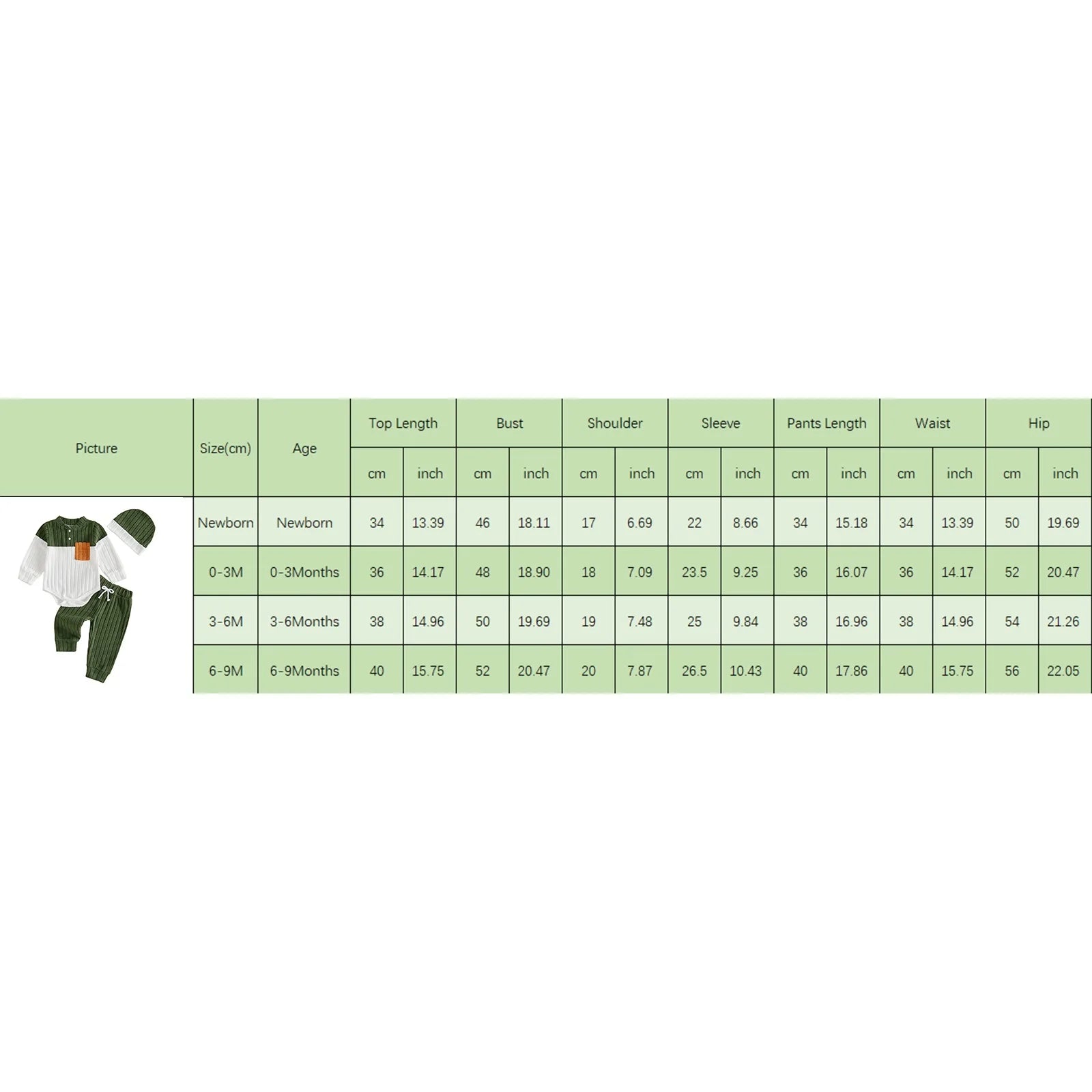 Baby Pocket Romper, Trousers & Hat Set