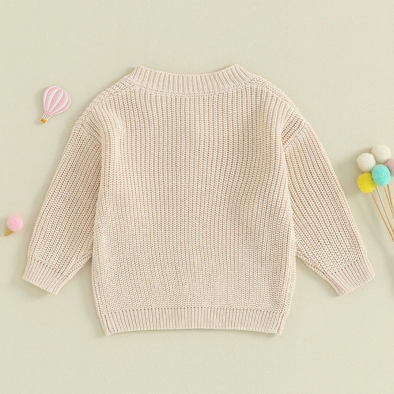 Baby Cotton Knitted Cardigan with Button Front