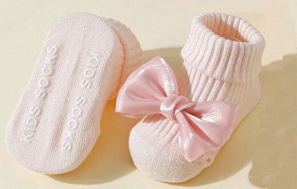 Baby Bow Ankle Socks – 4 Pairs
