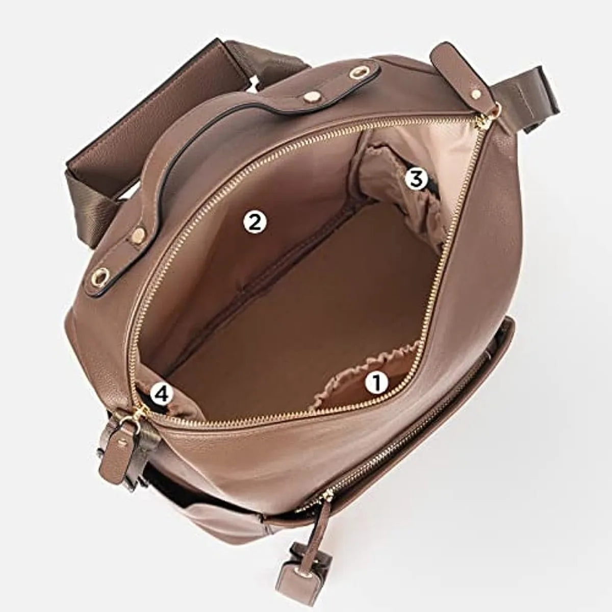 New 6 Types PU Leather Mommy Bag Large Capacity Backpack for Mom Infant Baby Stroller Bag with Changing Pad for Mom Baby Nursing