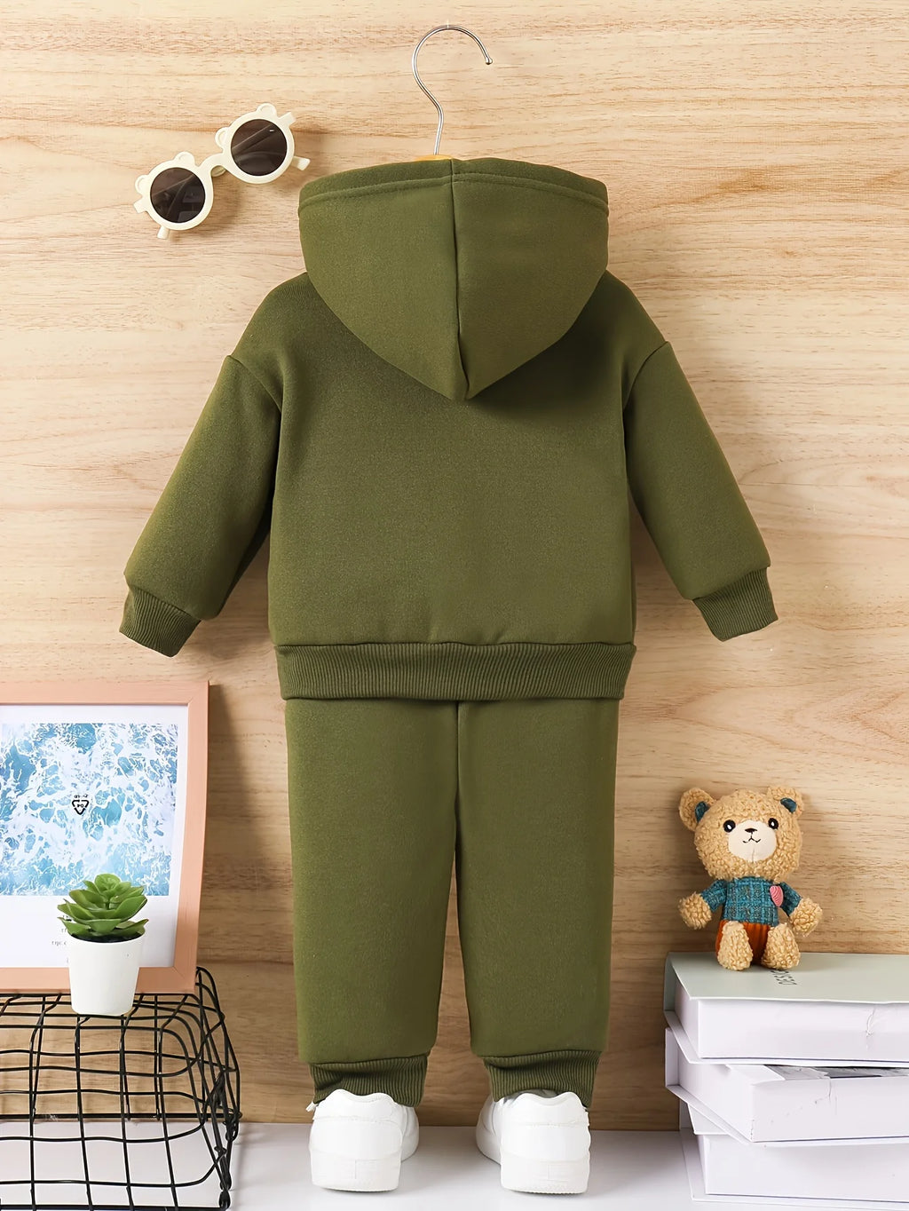Baby Bear Print Sweatshirt & Trousers Set