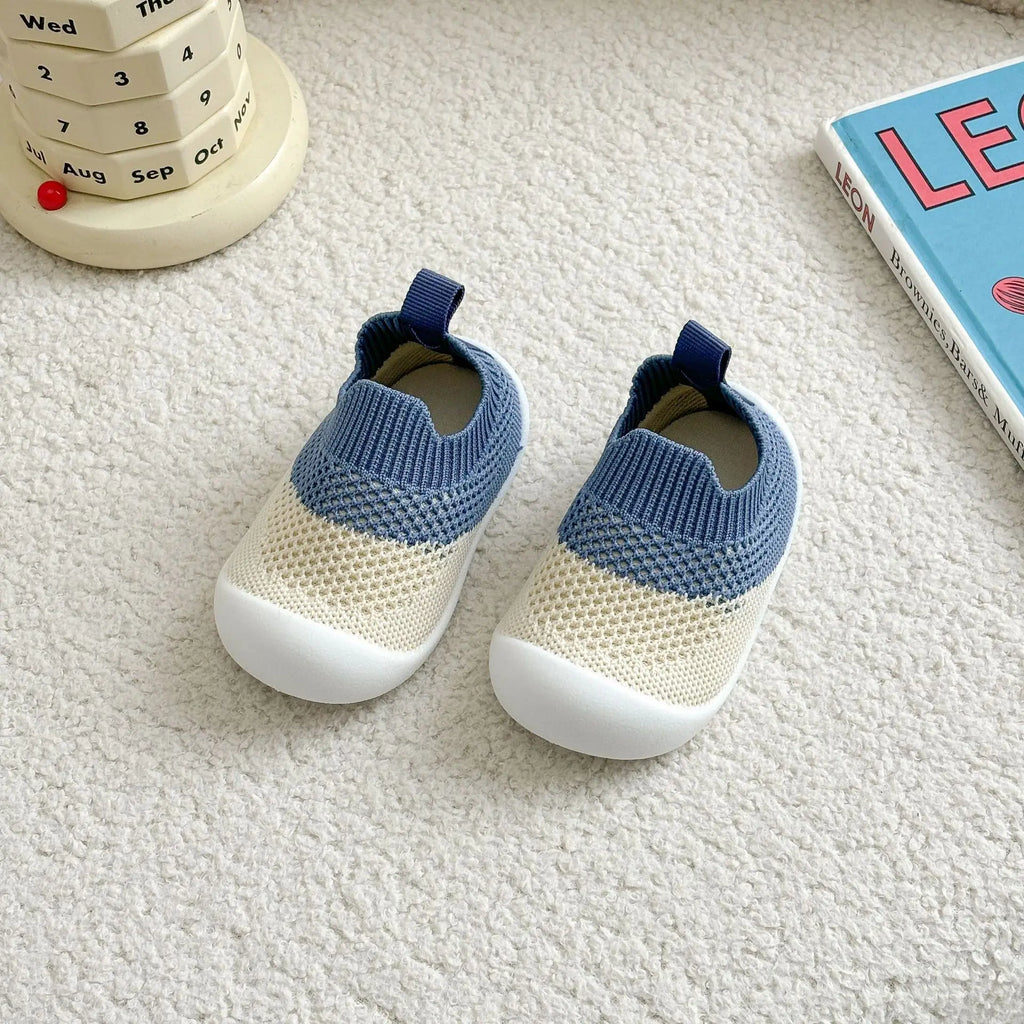 Baby Mesh Sock Shoes with Rubber Soles