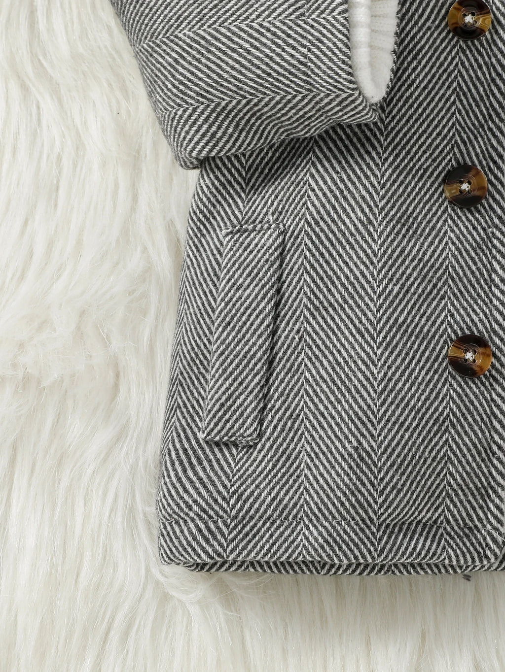 Baby & Toddler Chevron Coat with Collar