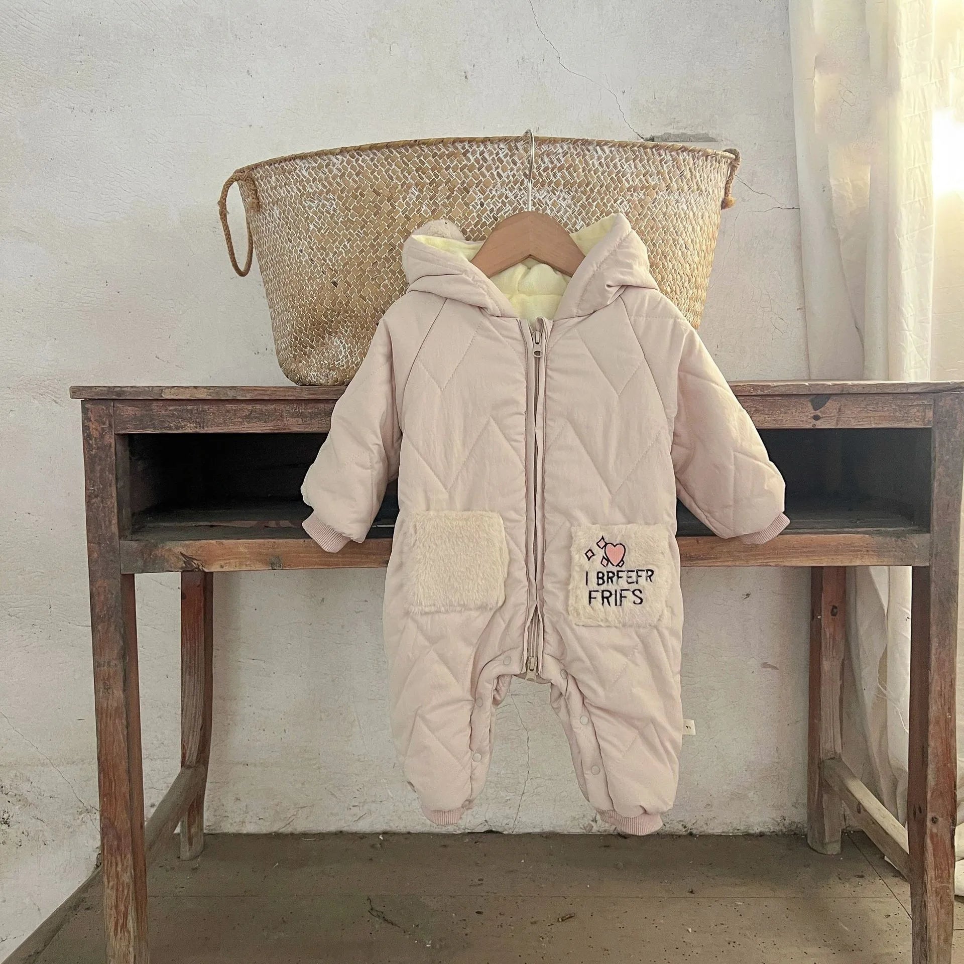 Baby Padded Hooded Romper