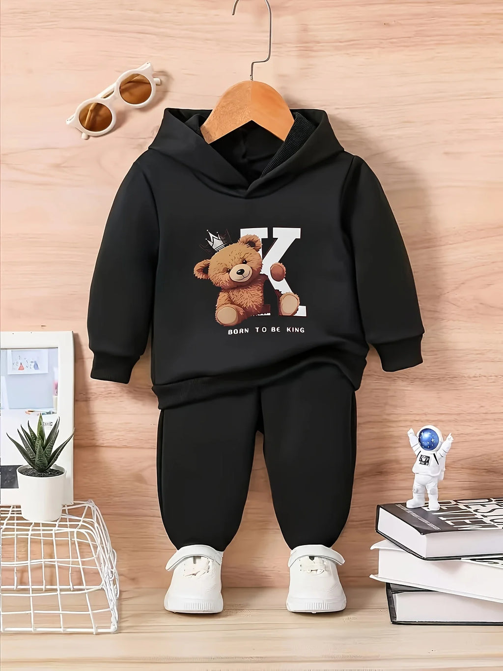 Baby Cartoon Hoodie & Trousers Set