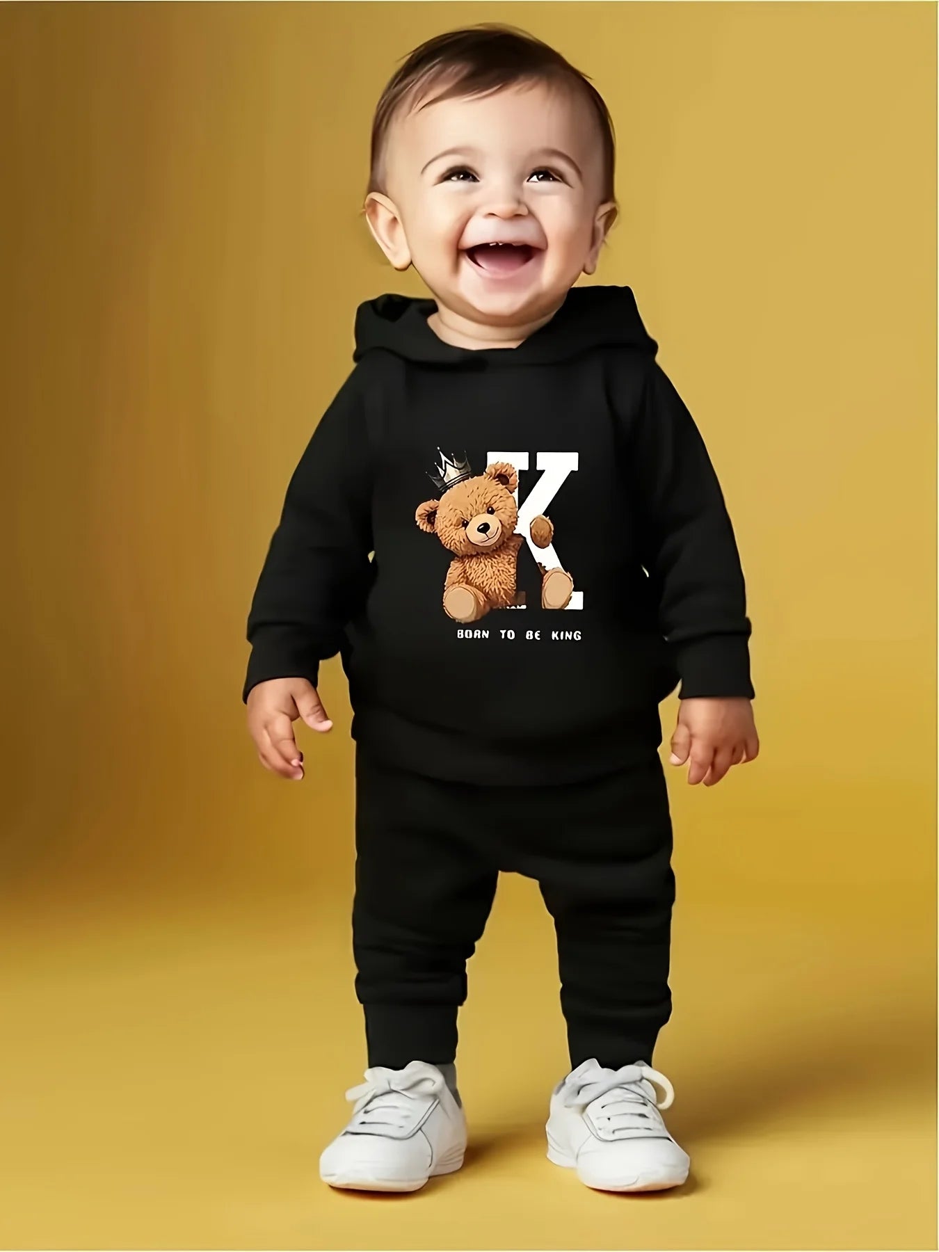Baby Cartoon Hoodie & Trousers Set