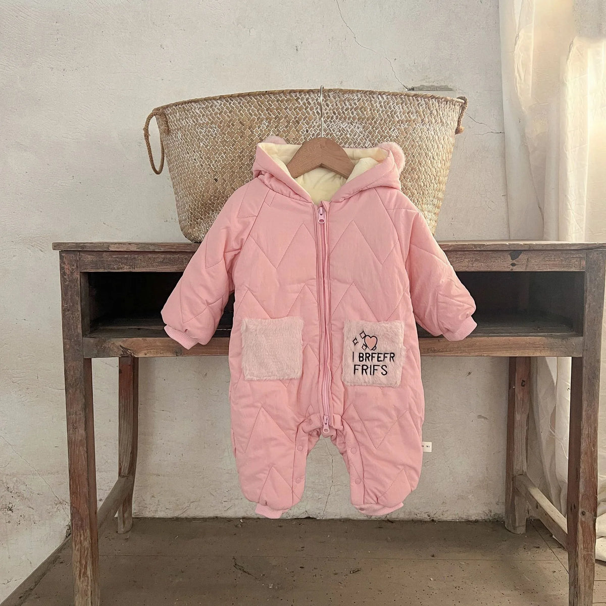 Baby Padded Hooded Romper