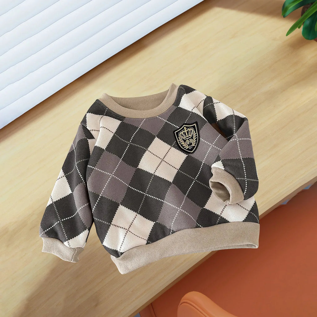 Baby & Children’s Fleece-Lined Knitted Jumper