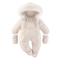 Baby Fleece-Lined Hooded Romper