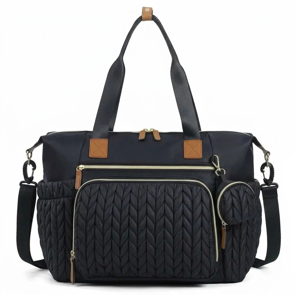 New Large Capacity Diaper Bag Tote with Changing Pad Adjustable Shoulder Strap Baby Bag with Pacifier Case Women Tote Bag Travel