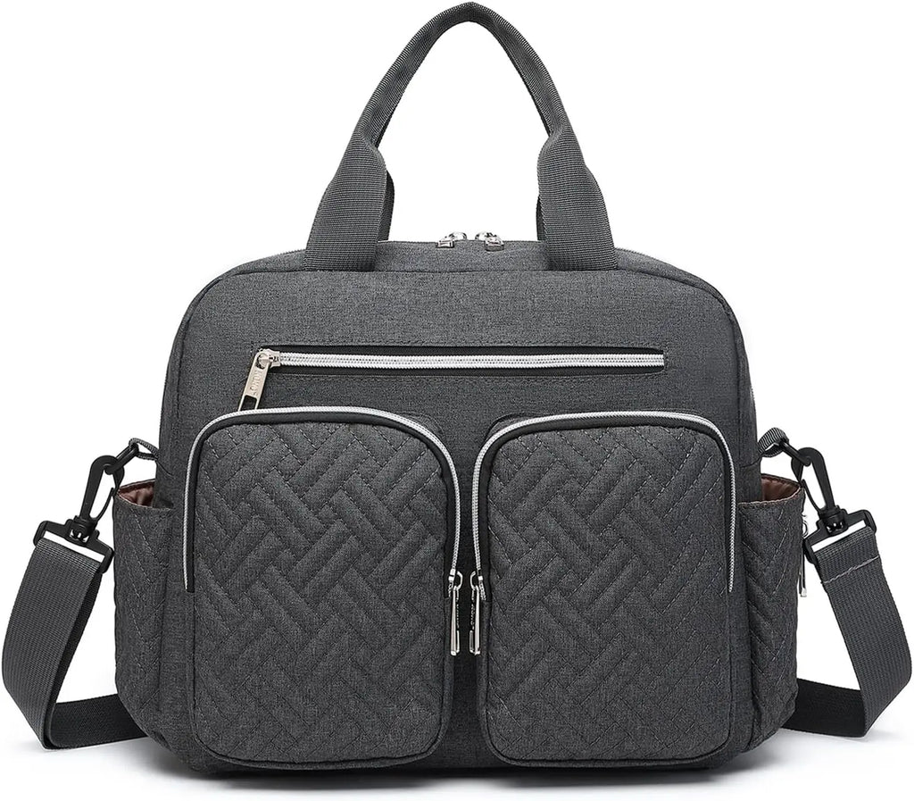 Kono Multifunction Baby Changing Bag, Nappy Diaper Bag with Stroller Straps, Maternity Tote for Hospital & Travel