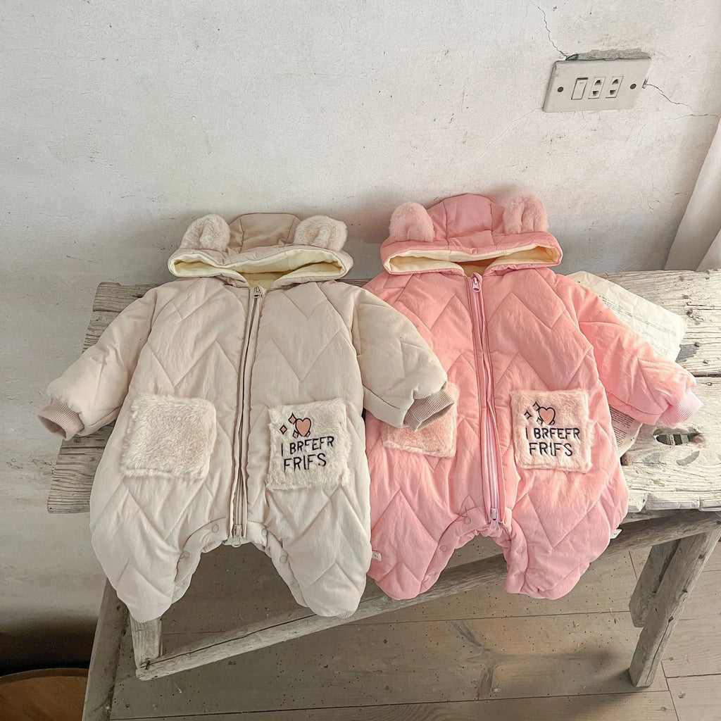 Baby Padded Hooded Romper