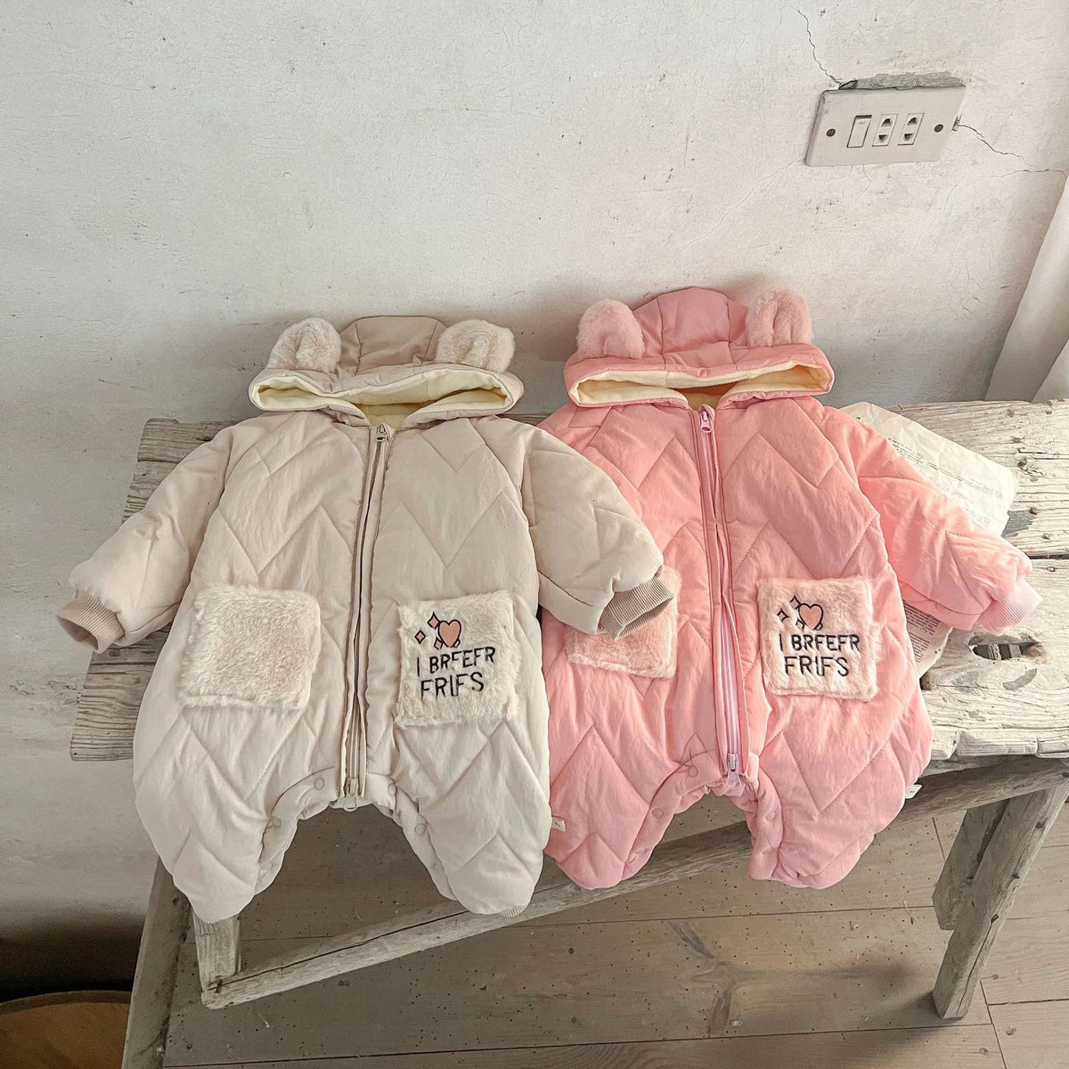 Baby Padded Hooded Romper