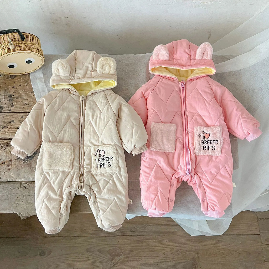 Baby Padded Hooded Romper