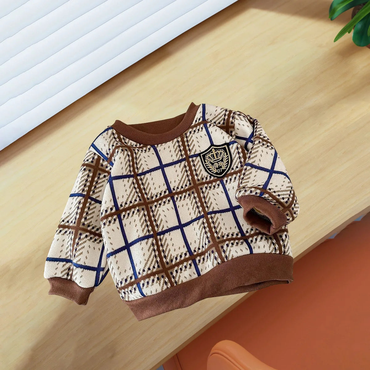 Baby & Children’s Fleece-Lined Knitted Jumper