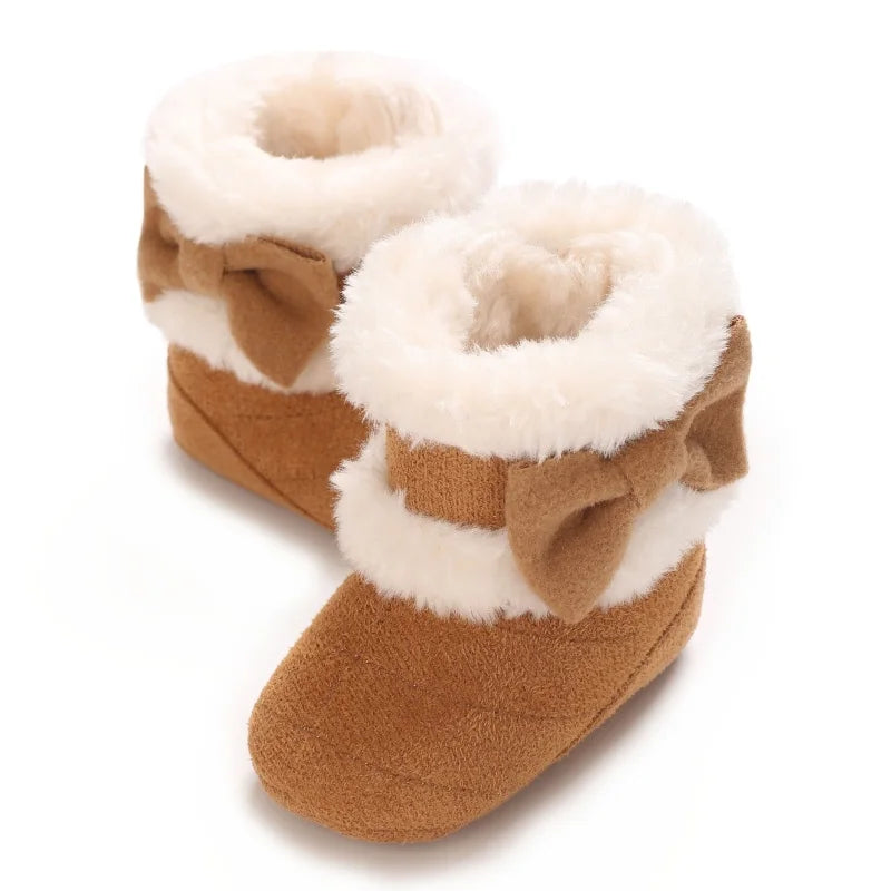 Baby Ankle Boots with Bow Detail