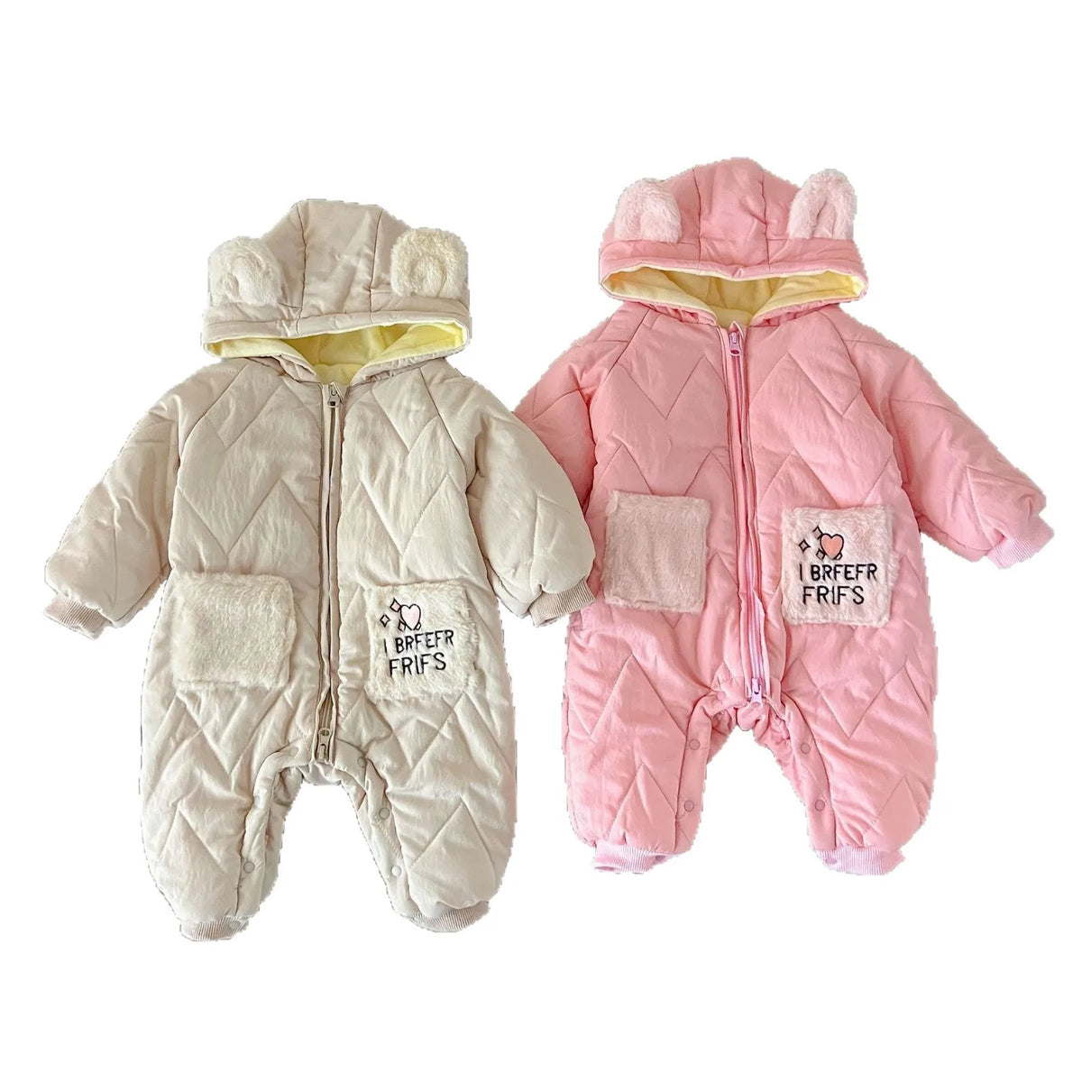 Baby Padded Hooded Romper