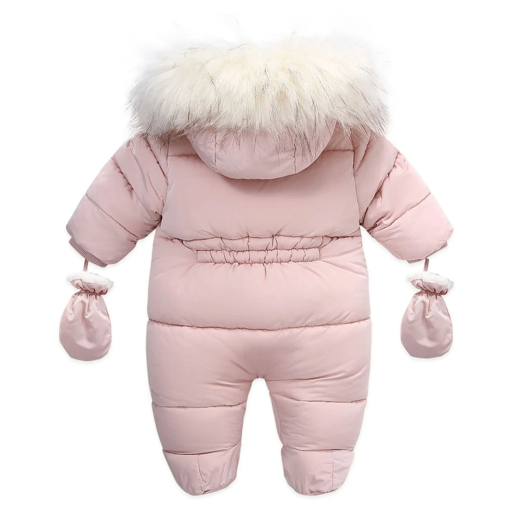 Baby Fleece-Lined Hooded Romper