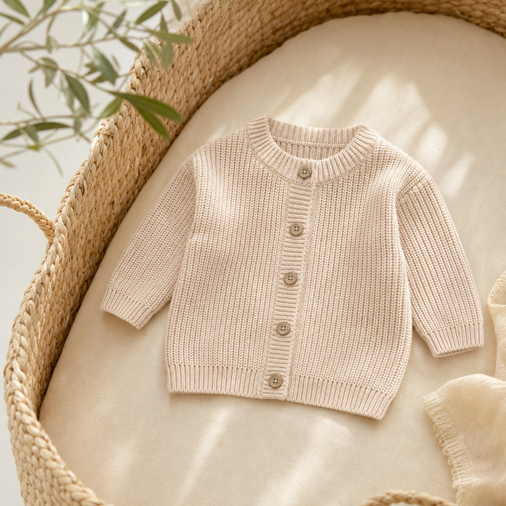 Available in 9 Colours and Sizes 0–3M to 3–4Y - Khaki / 0-3M