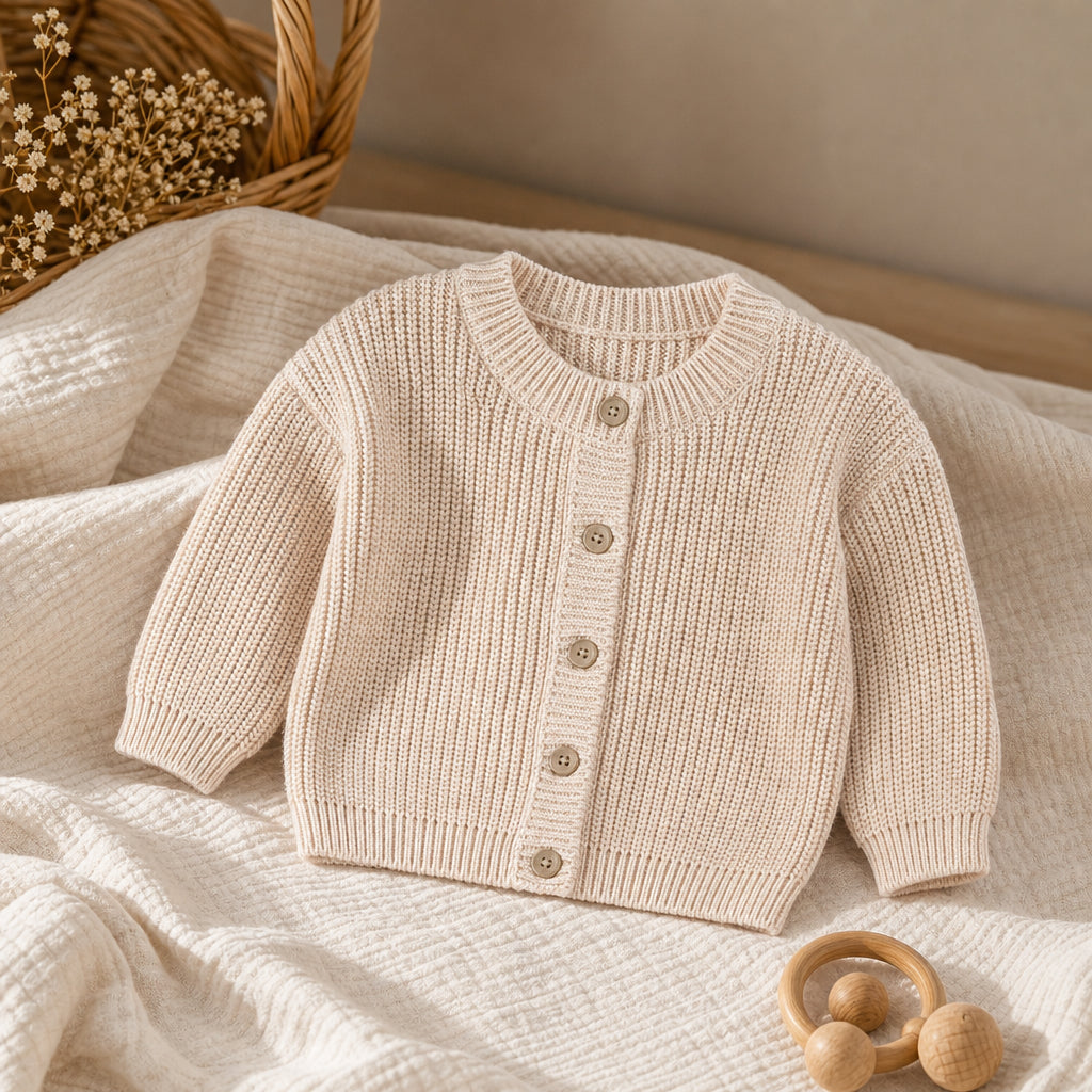 Available in 9 Colours and Sizes 0–3M to 3–4Y - Khaki / 6-12M