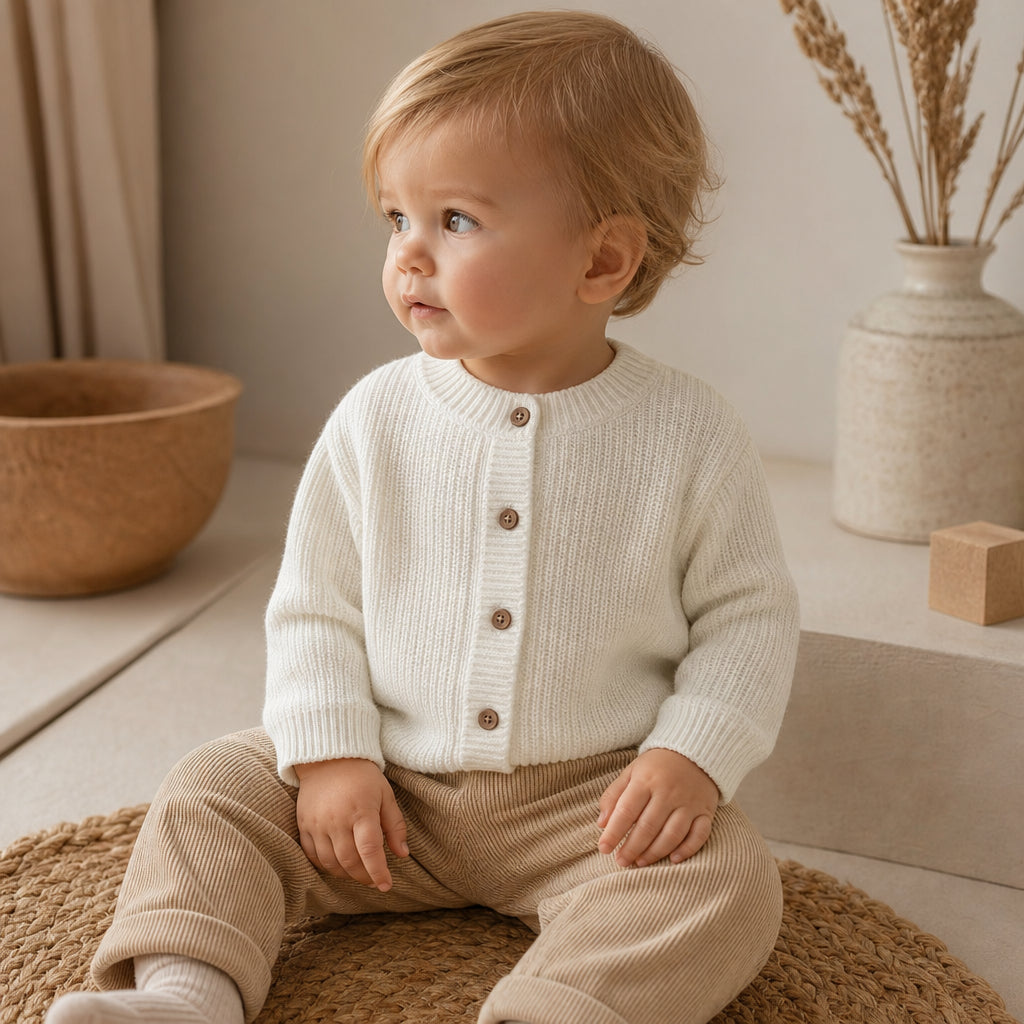 Available in 9 Colours and Sizes 0–3M to 3–4Y - Milky white / 12-18M
