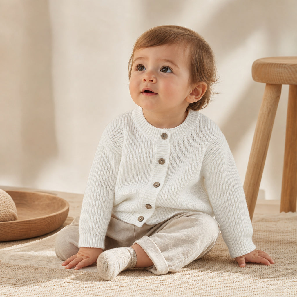 Available in 9 Colours and Sizes 0–3M to 3–4Y - Milky white / 18-24M