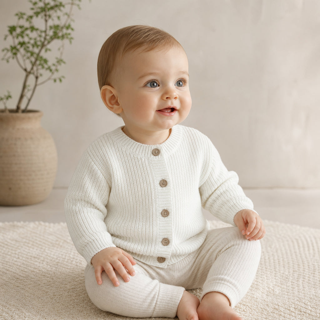 Available in 9 Colours and Sizes 0–3M to 3–4Y - Milky white / 3-6M