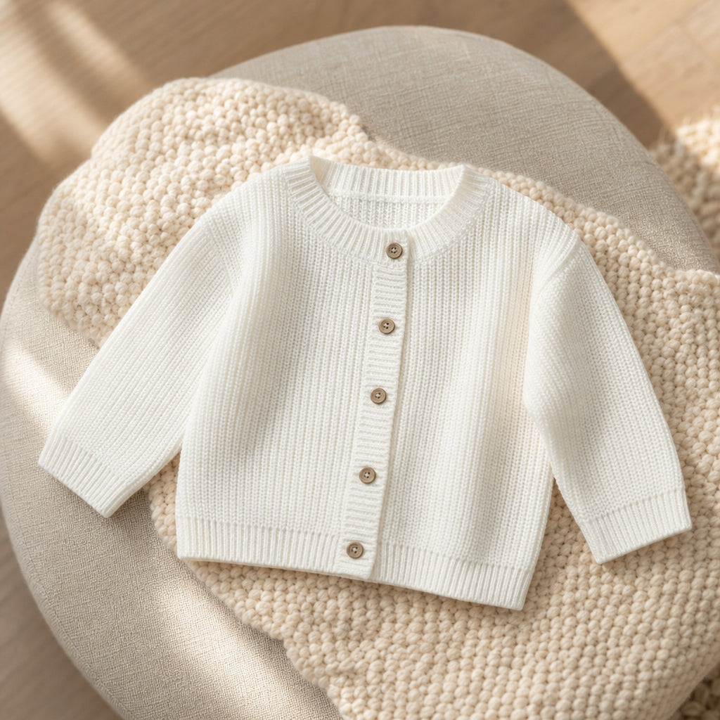 Available in 9 Colours and Sizes 0–3M to 3–4Y - Milky white / 6-12M