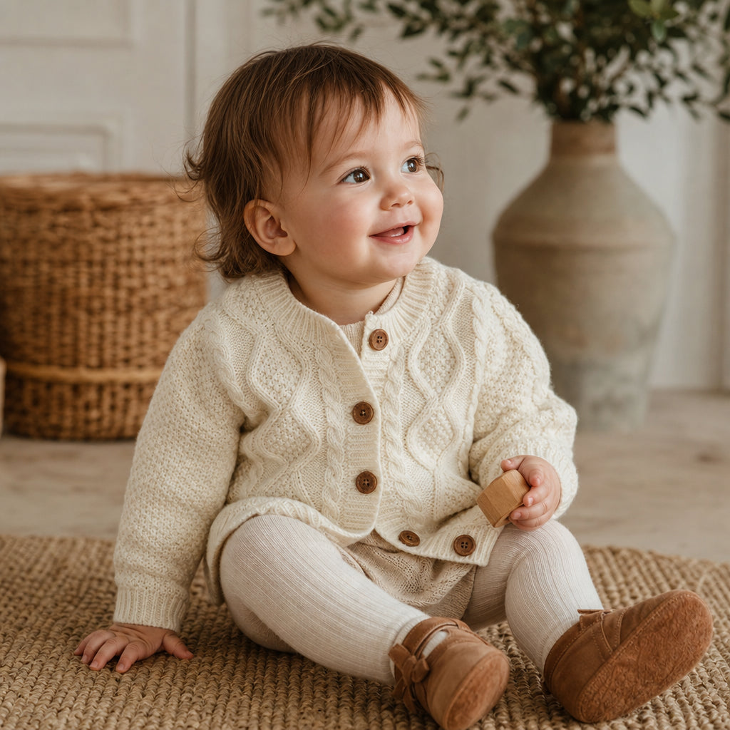 baby cardigan lifestyle product image