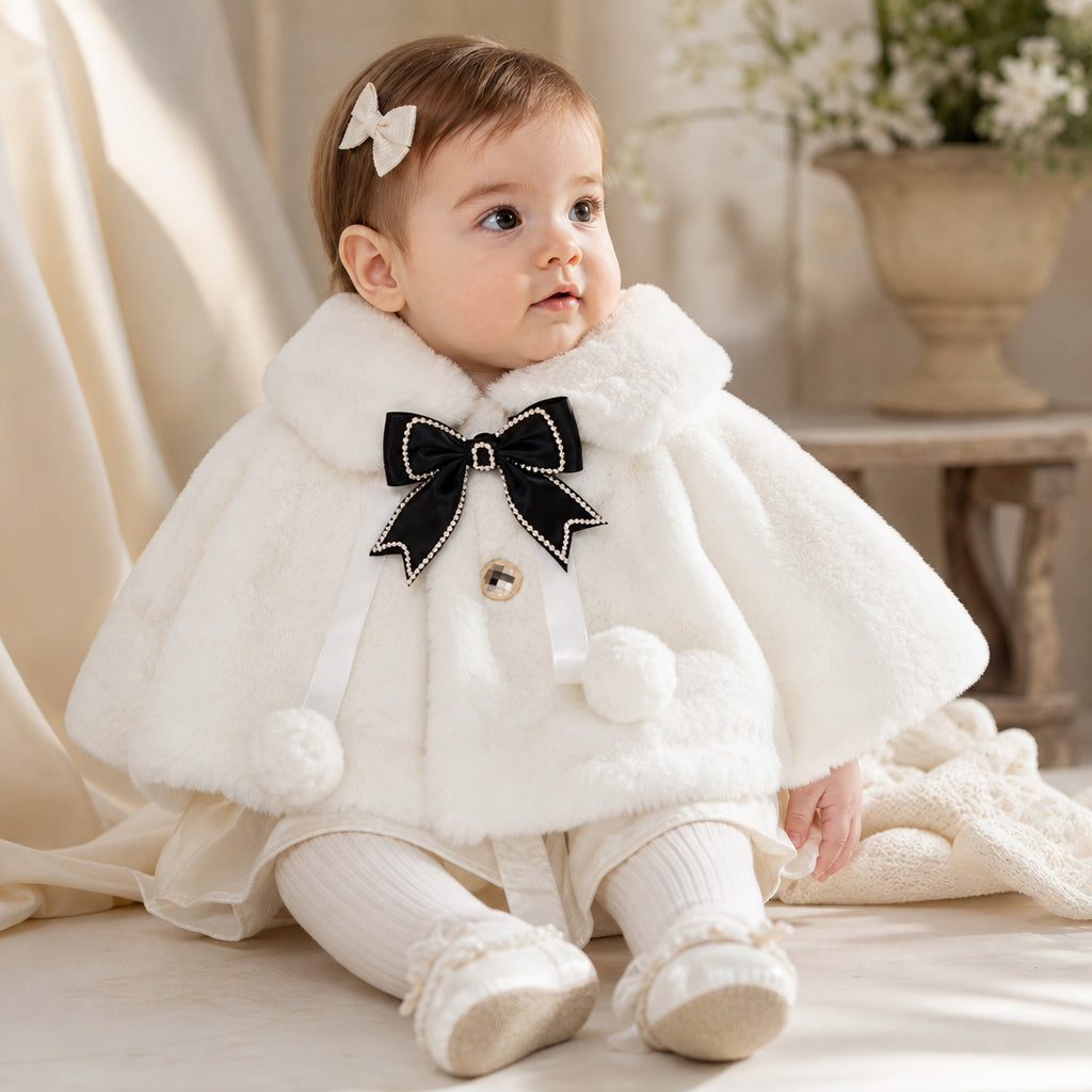 baby girls winter coat – WHITE variant