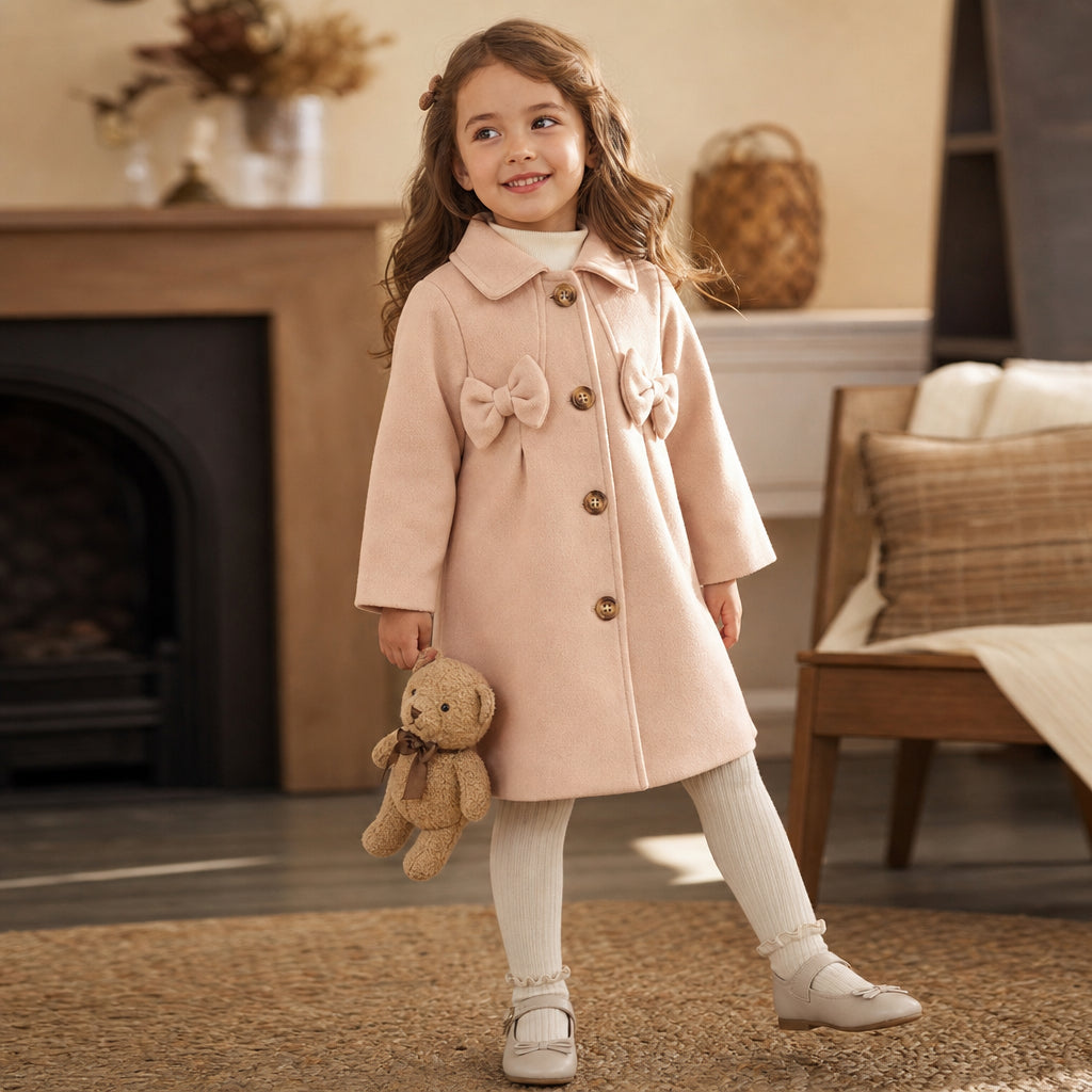 girls' button-front coat lifestyle product image