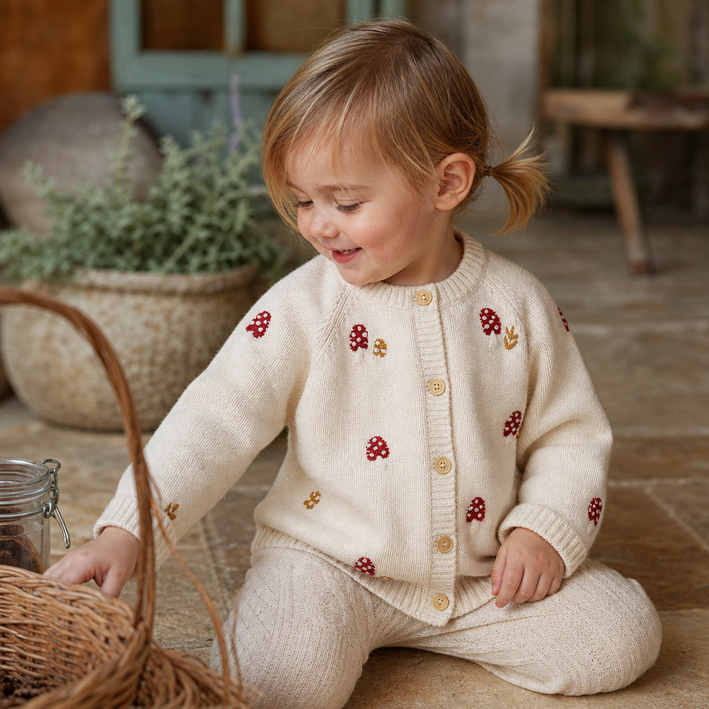 girls knitted cardigan lifestyle product image