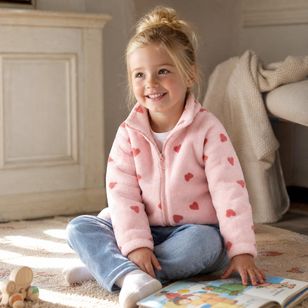 Girls' zip-up jacket lifestyle product image