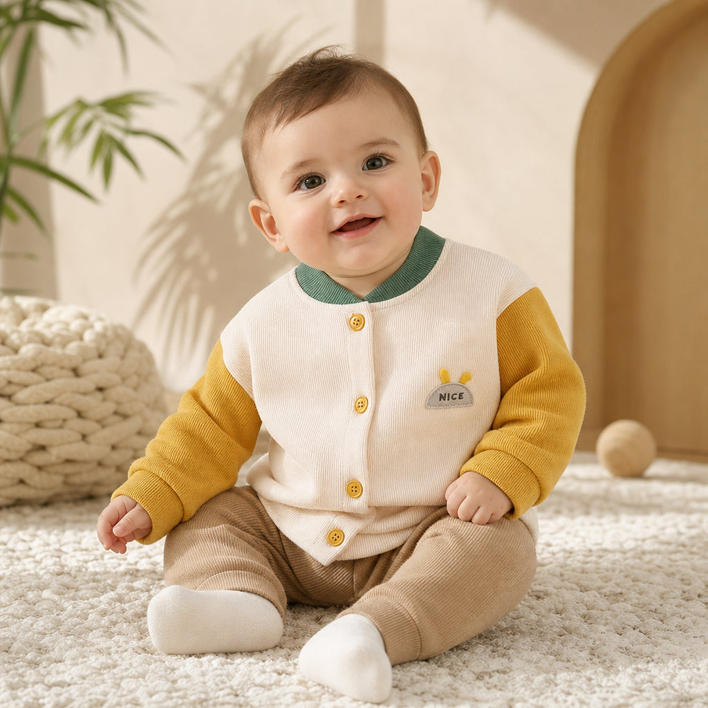 kids button-front knit cardigan – 5 / 73(3 to 6M) variant