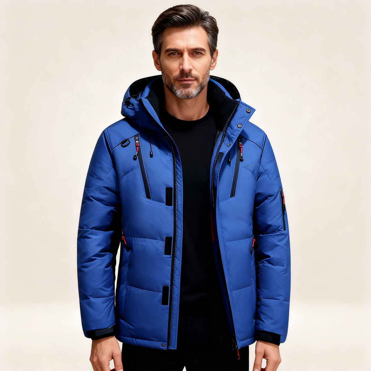 Nordfall Men’s Parka Winter Jacket – Thick Fleece-Lined Waterproof & Windproof Coat
