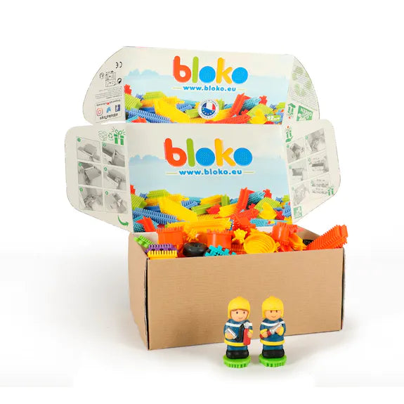 Coffret 50 Bloko + 2 BlokoFriends "Pompiers"