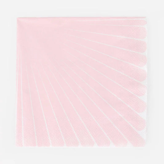 Serviettes Rose Pastel